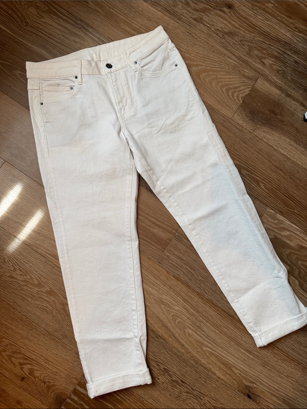 GStar, size 28, boyfriend Women’s White Slim Straight Jeans